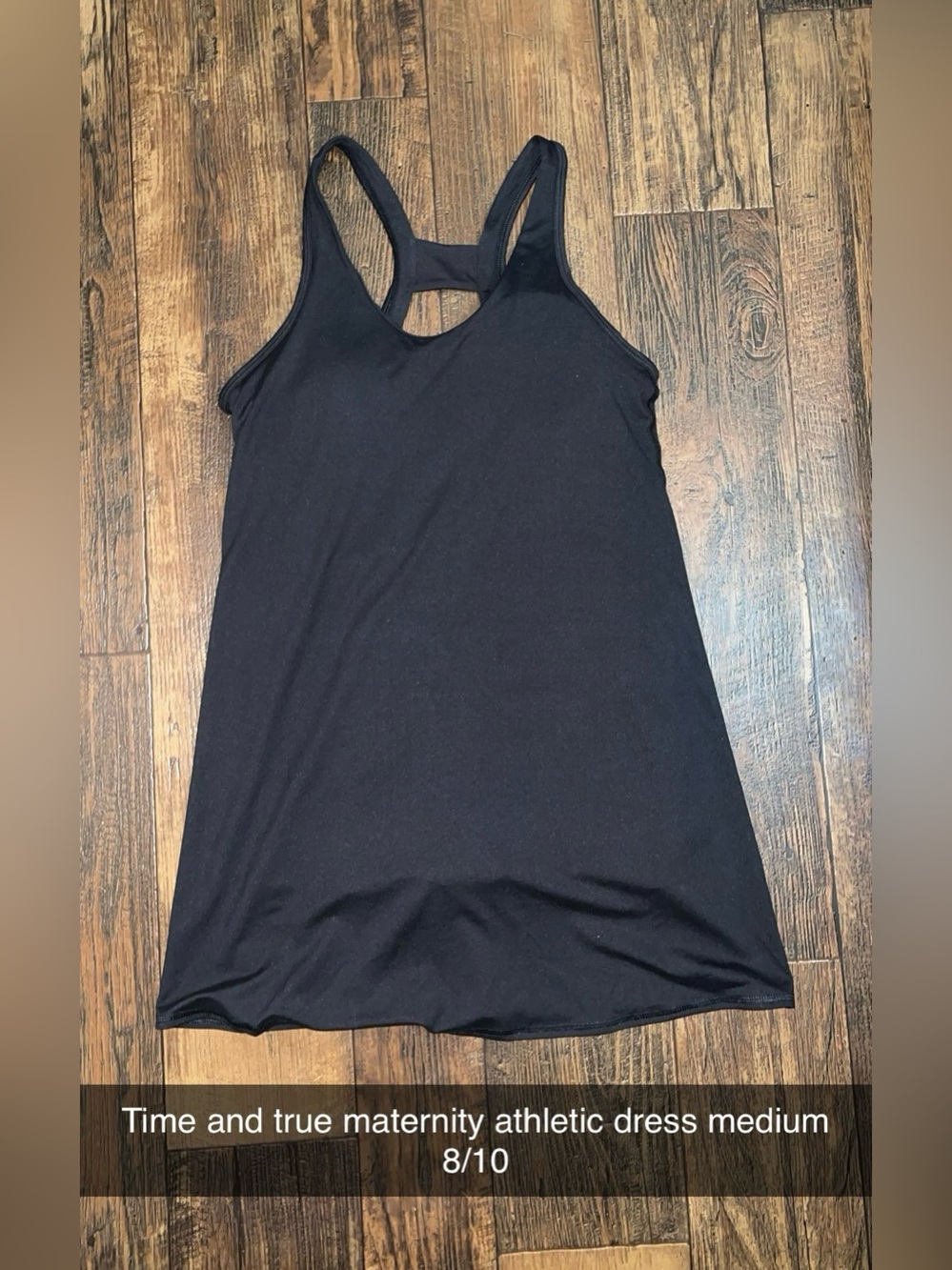 Time and Tru Black Racerback Tank Top